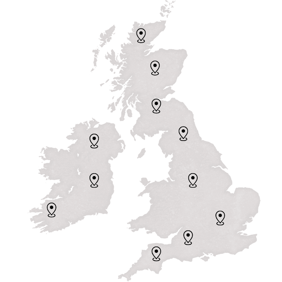 United Kingdom coverage map